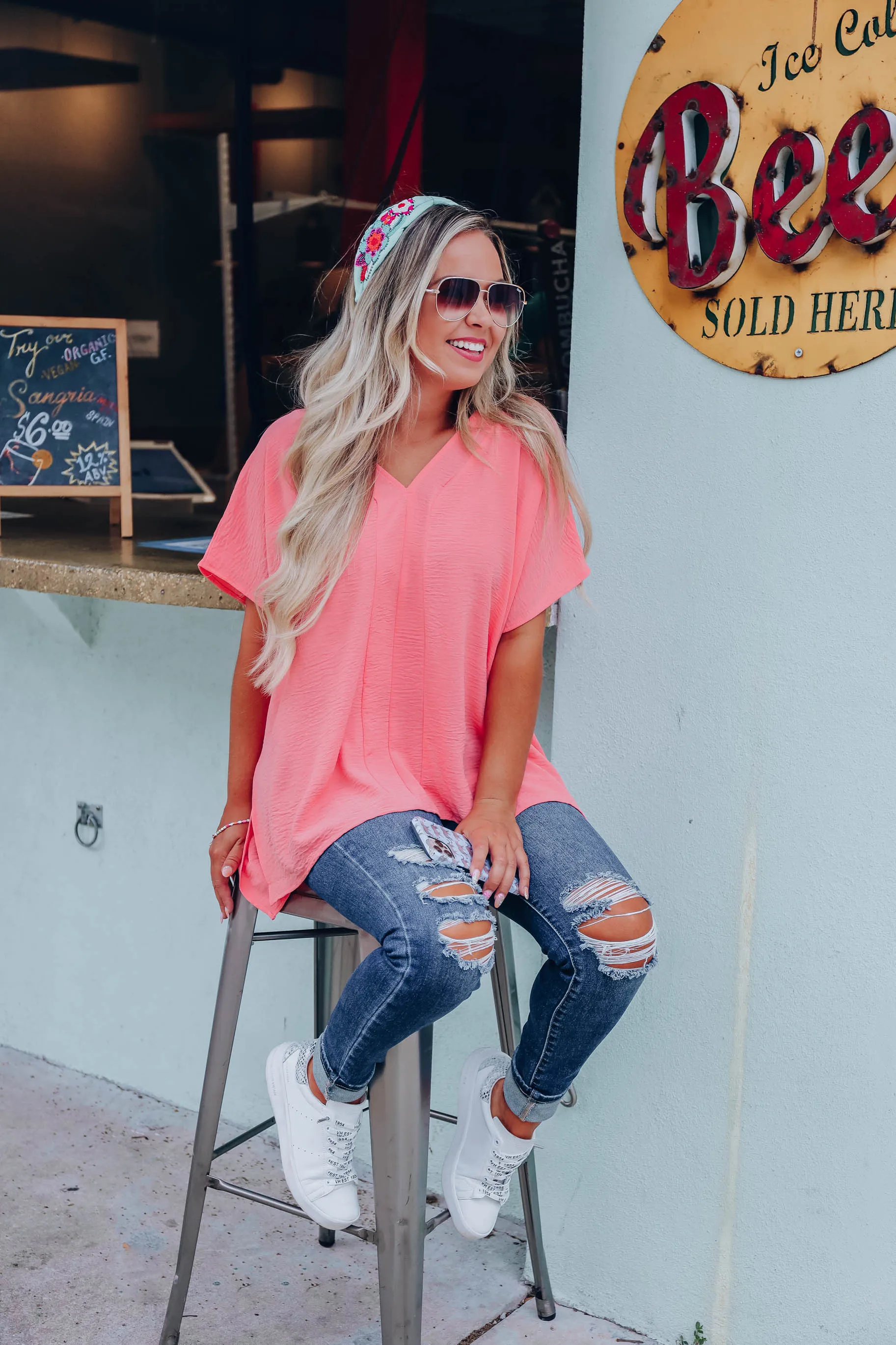 Go With The Flow Chiffon Tunic