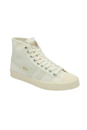 Gola Coaster High-Top Sneakers for Women in White | CLA205OFF WHITE/GOLD