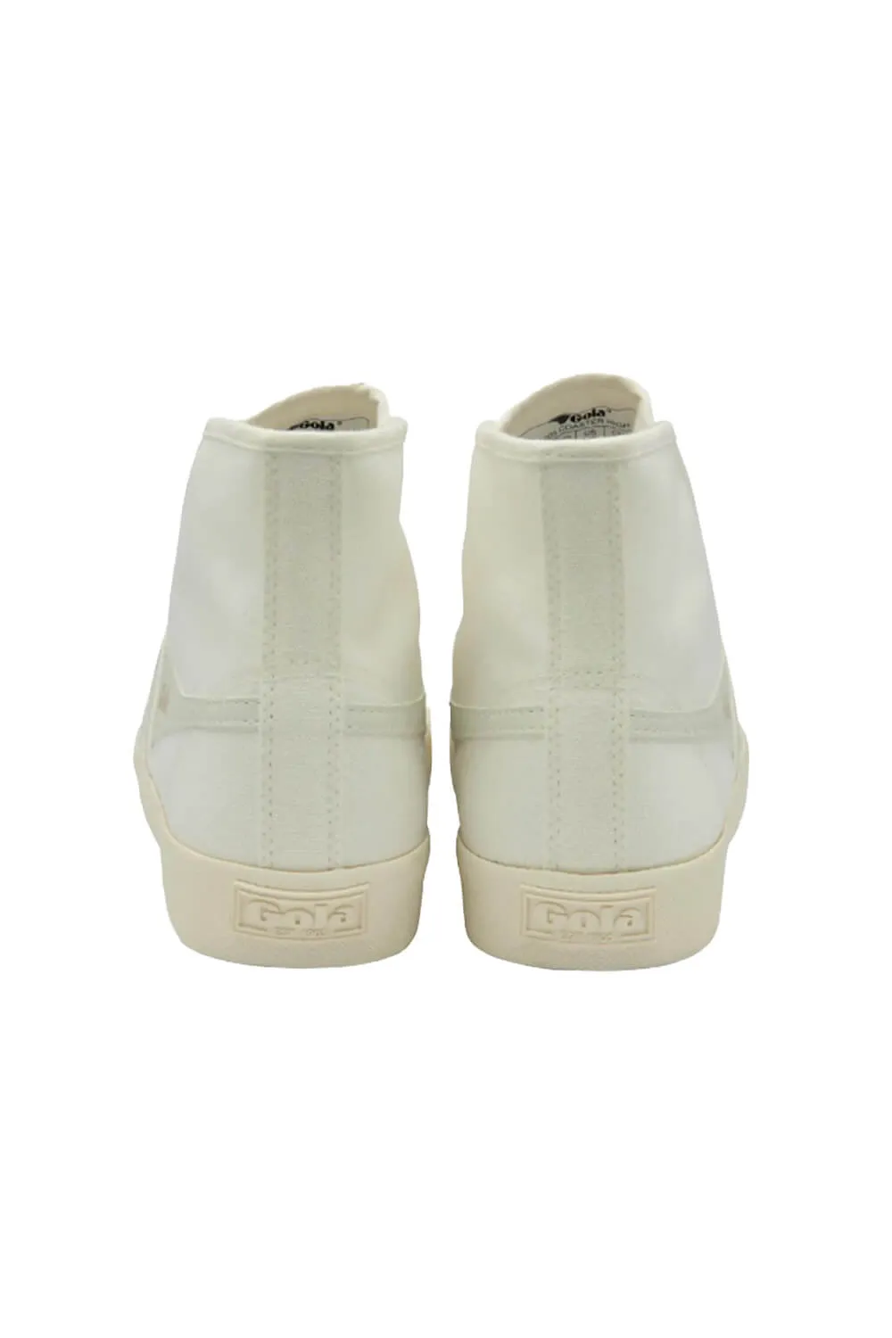 Gola Coaster High-Top Sneakers for Women in White | CLA205OFF WHITE/GOLD
