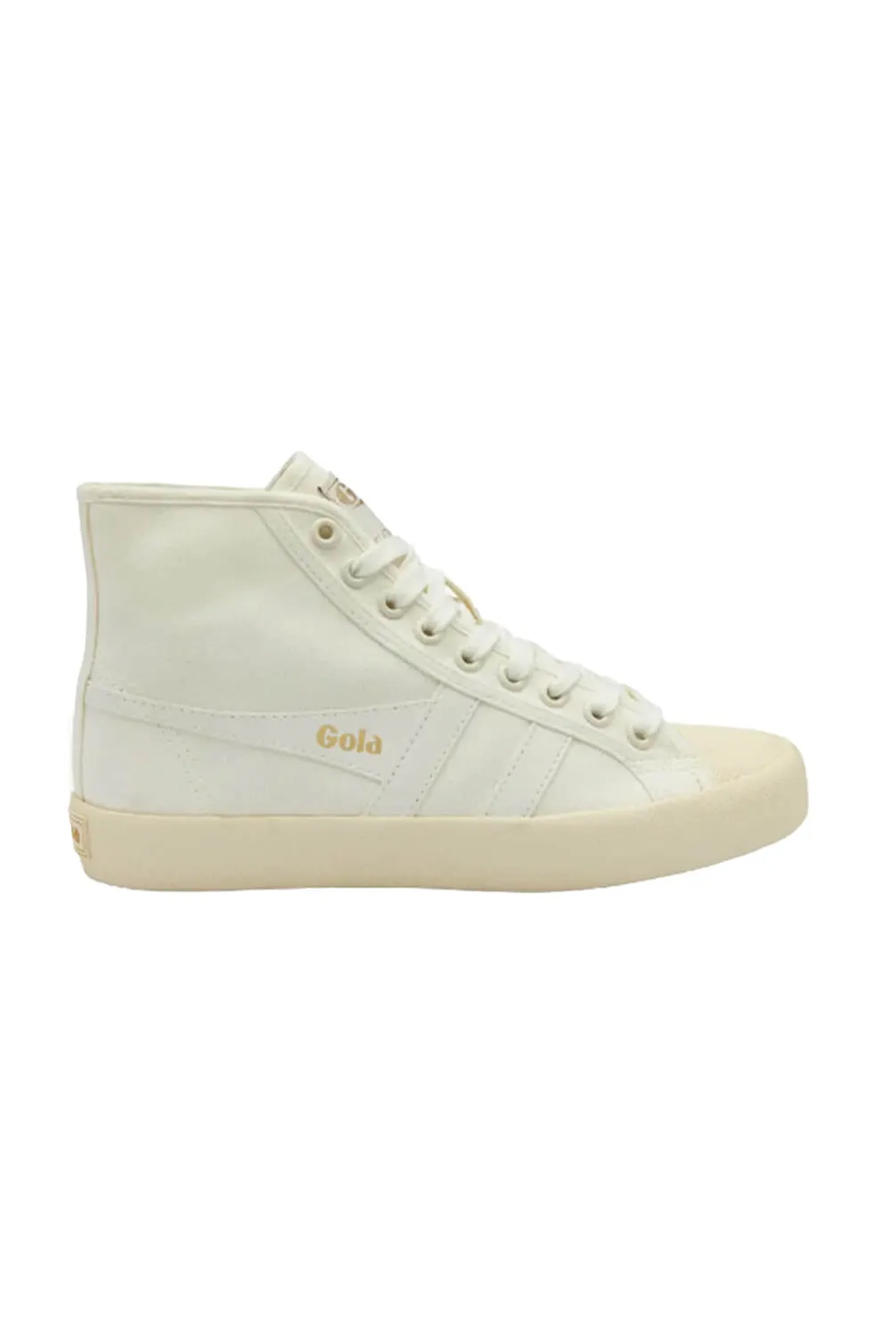 Gola Coaster High-Top Sneakers for Women in White | CLA205OFF WHITE/GOLD