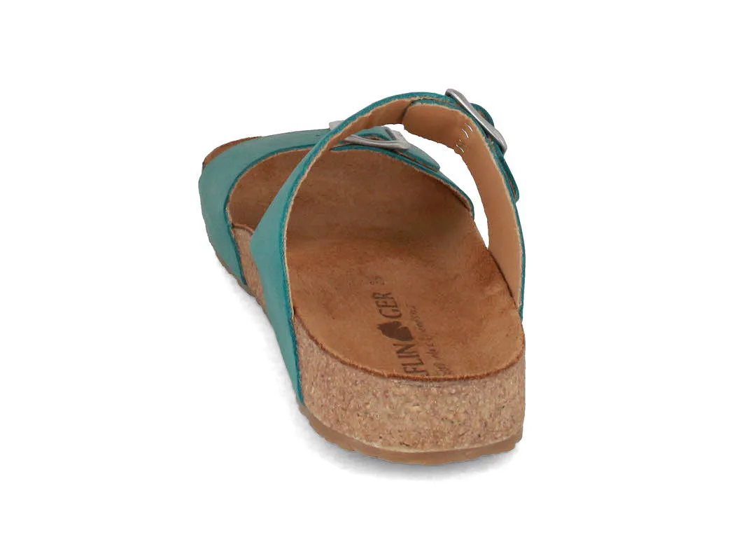 HAFLINGER Women Sandals 'Bio Andrea', aqua country