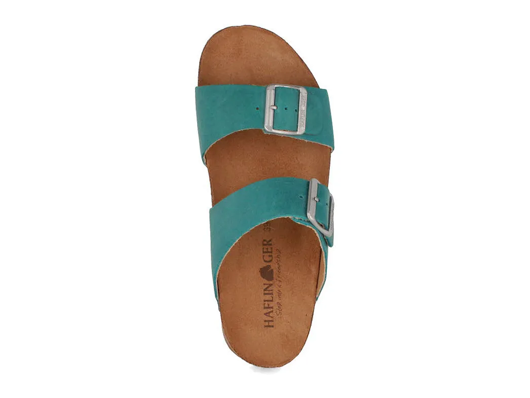 HAFLINGER Women Sandals 'Bio Andrea', aqua country