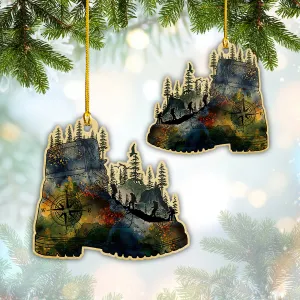 Hiking Boots - Shaped Ornament - QB95