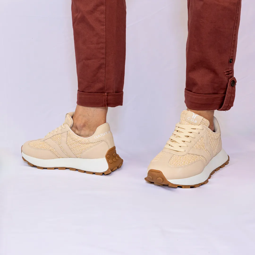 Hope Womens Sneaker in ecru with ecru wing