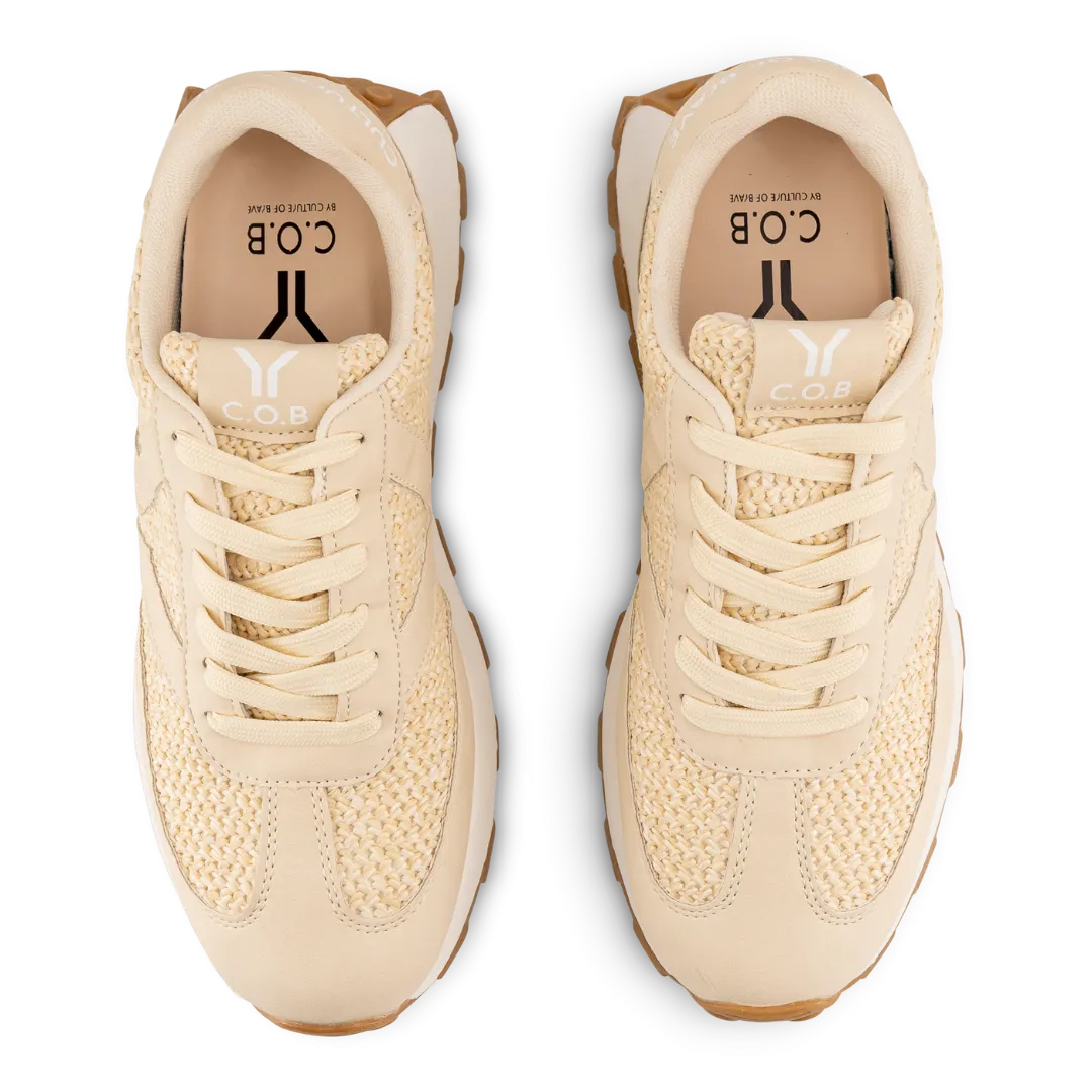 Hope Womens Sneaker in ecru with ecru wing