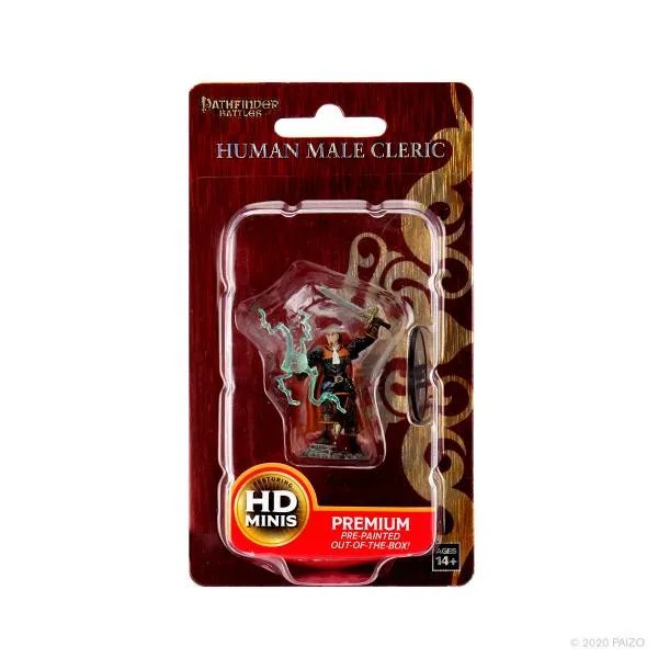 Human Cleric Male: Pathfinder Battles Premium Painted Figure (W1)