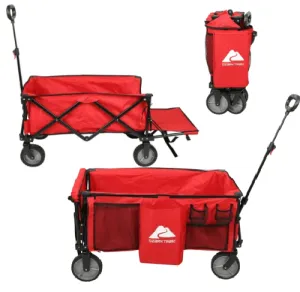 Item shows light use! Ozark Trail UTILITY WAGON WITH TAILGATE RED, Includes Box!