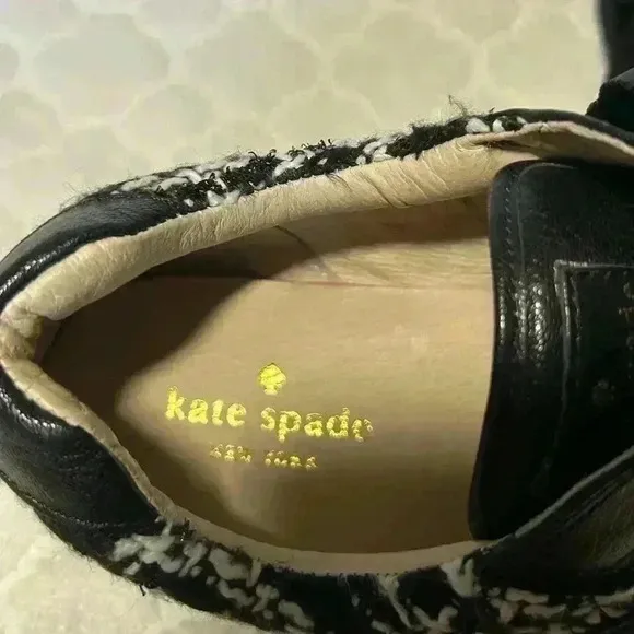 Kate Spade New York Sidney Tweed. Size 8  Trainers Sneakers. Sequins.