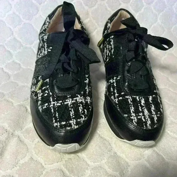 Kate Spade New York Sidney Tweed. Size 8  Trainers Sneakers. Sequins.