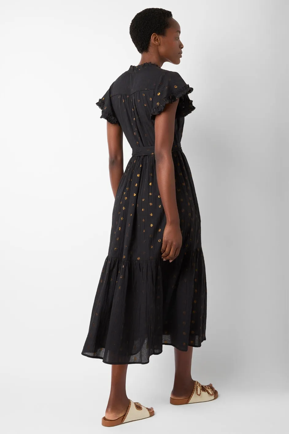 Layla Dress - Black/Gold