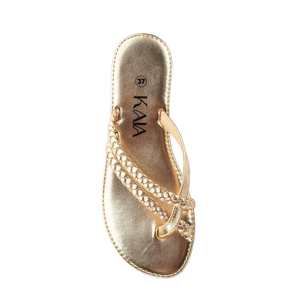 Leather Double Toe Slipper