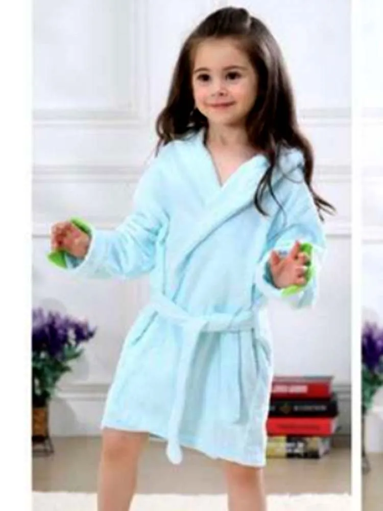 Light Blue Dinosaur Hooded Dressing Gown with Spikes & Tail