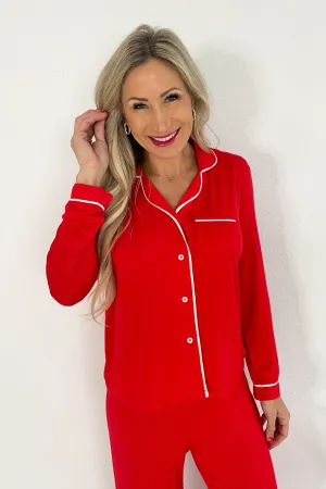 Long Sleeve Stretch Knit Pajama Set