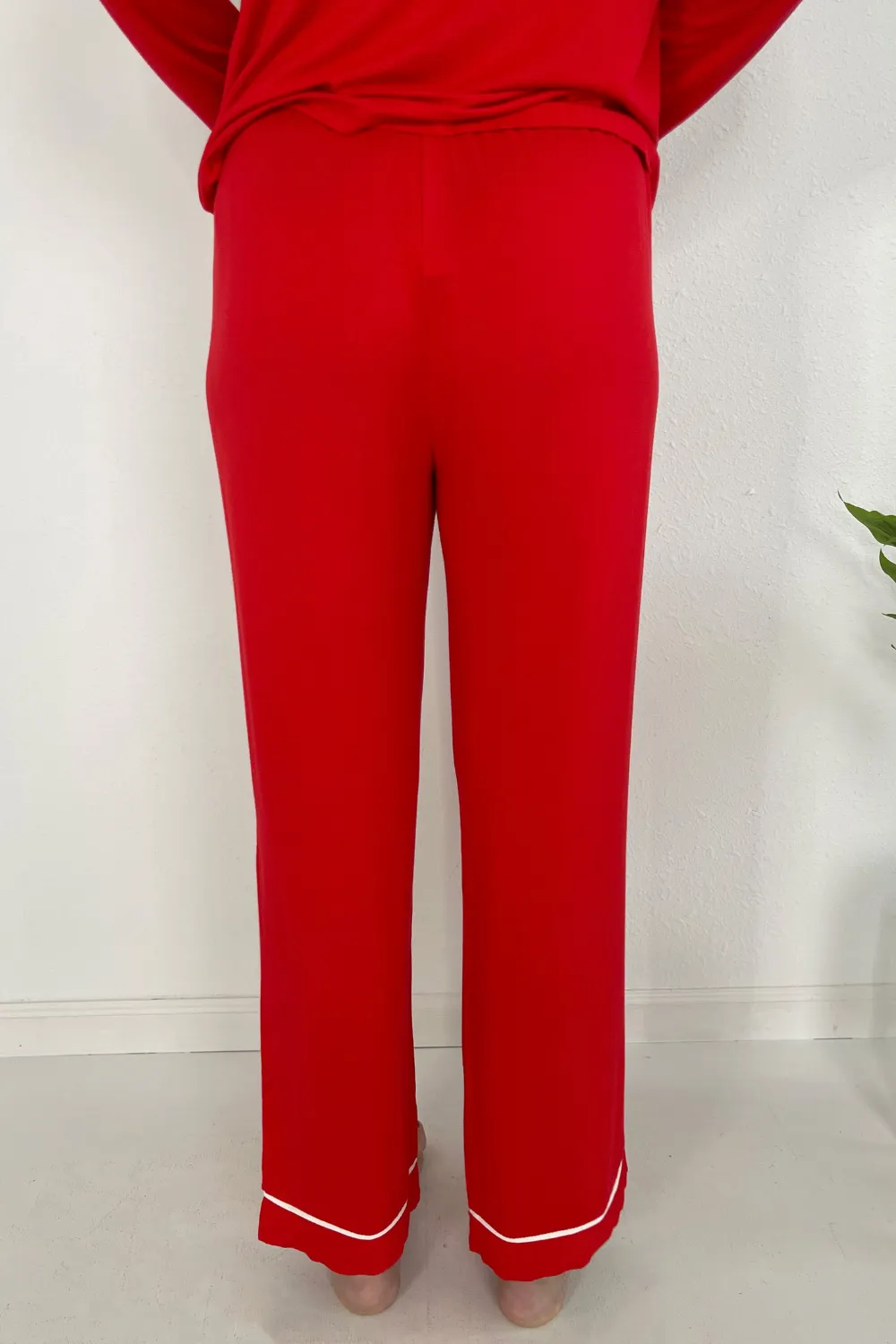 Long Sleeve Stretch Knit Pajama Set