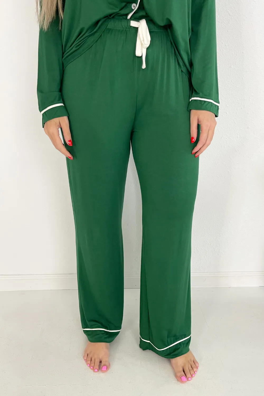 Long Sleeve Stretch Knit Pajama Set