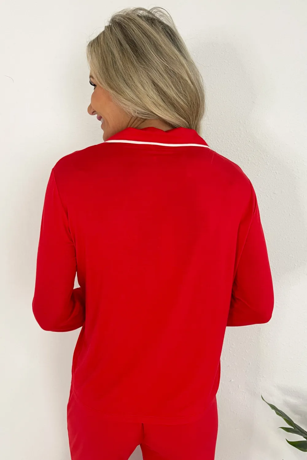 Long Sleeve Stretch Knit Pajama Set