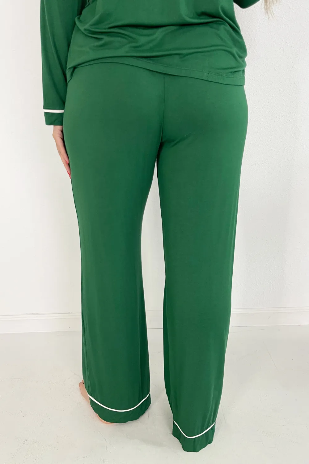 Long Sleeve Stretch Knit Pajama Set
