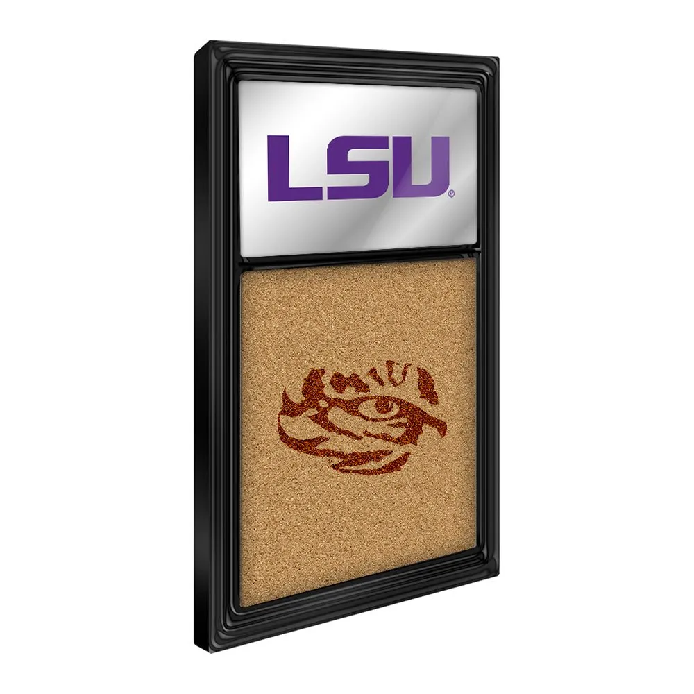 LSU Tigers: Dual Logo - Mirrored Cork Note Board