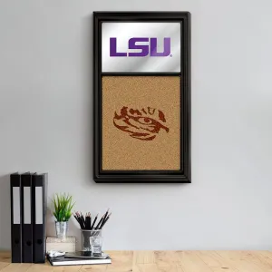 LSU Tigers: Dual Logo - Mirrored Cork Note Board