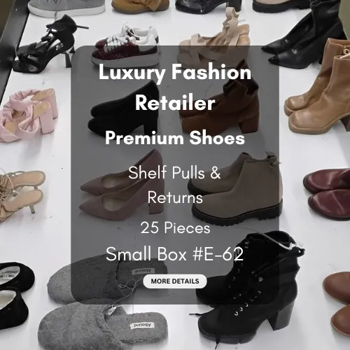 Luxury Fashion Retailer | Premium Shoes | Shelf Pulls & Returns | 25 Pieces | Small Box #E-62