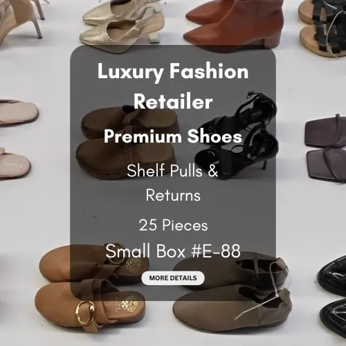 Luxury Fashion Retailer | Premium Shoes | Shelf Pulls & Returns | 25 Pieces | Small Box #E-88