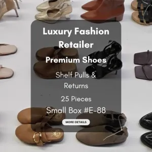 Luxury Fashion Retailer | Premium Shoes | Shelf Pulls & Returns | 25 Pieces | Small Box #E-88