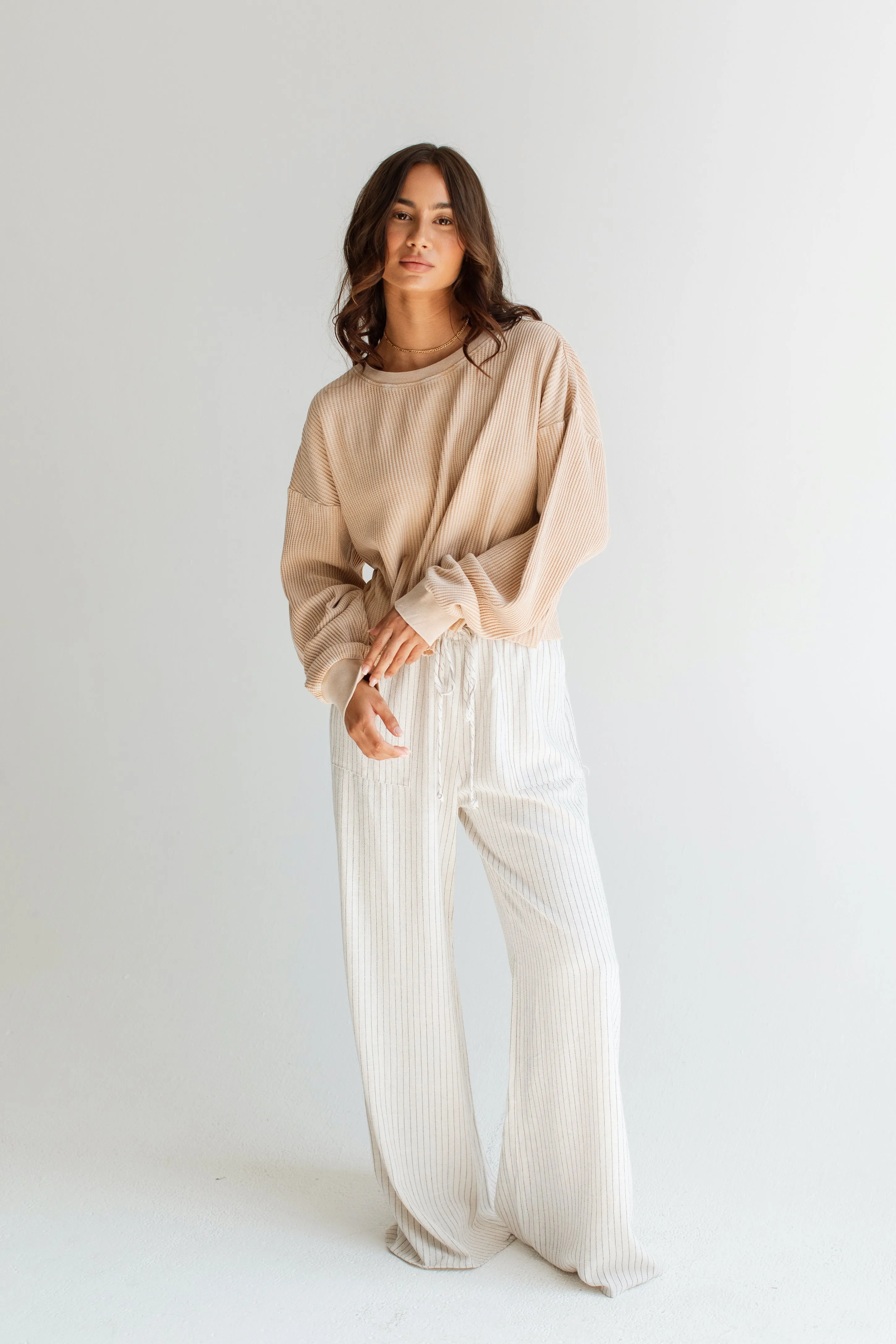Madison Waffle Long Sleeve