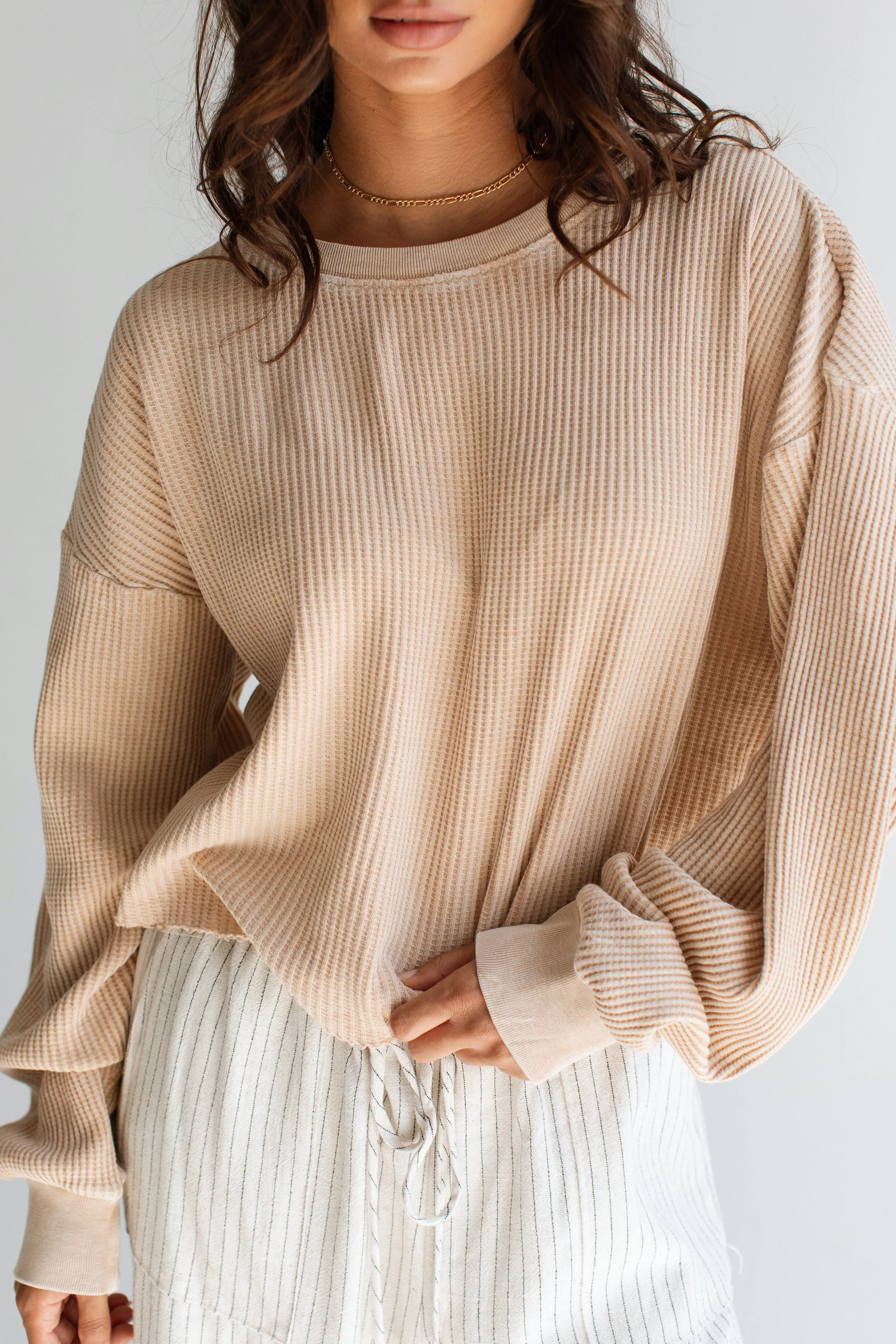 Madison Waffle Long Sleeve