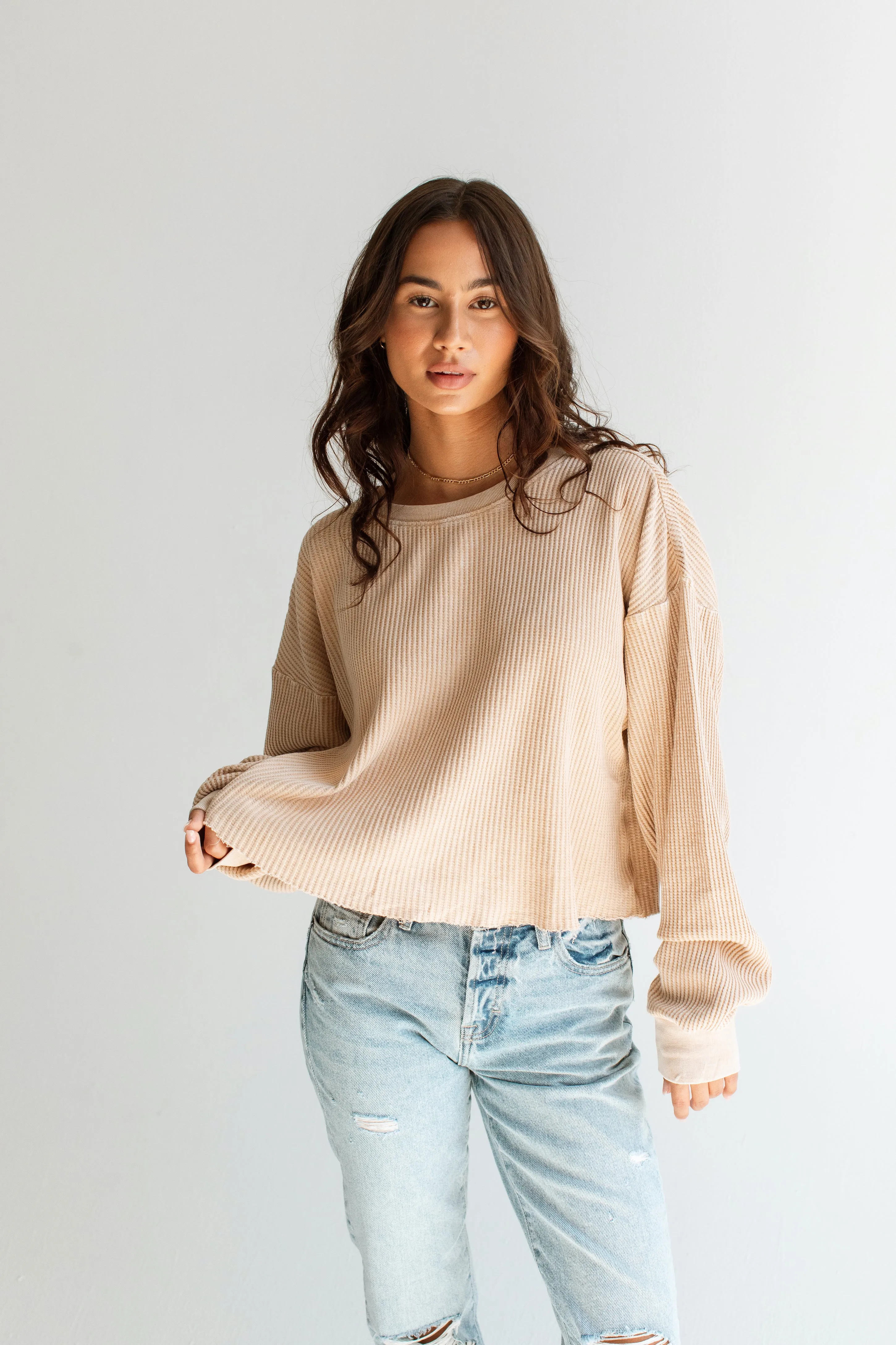 Madison Waffle Long Sleeve