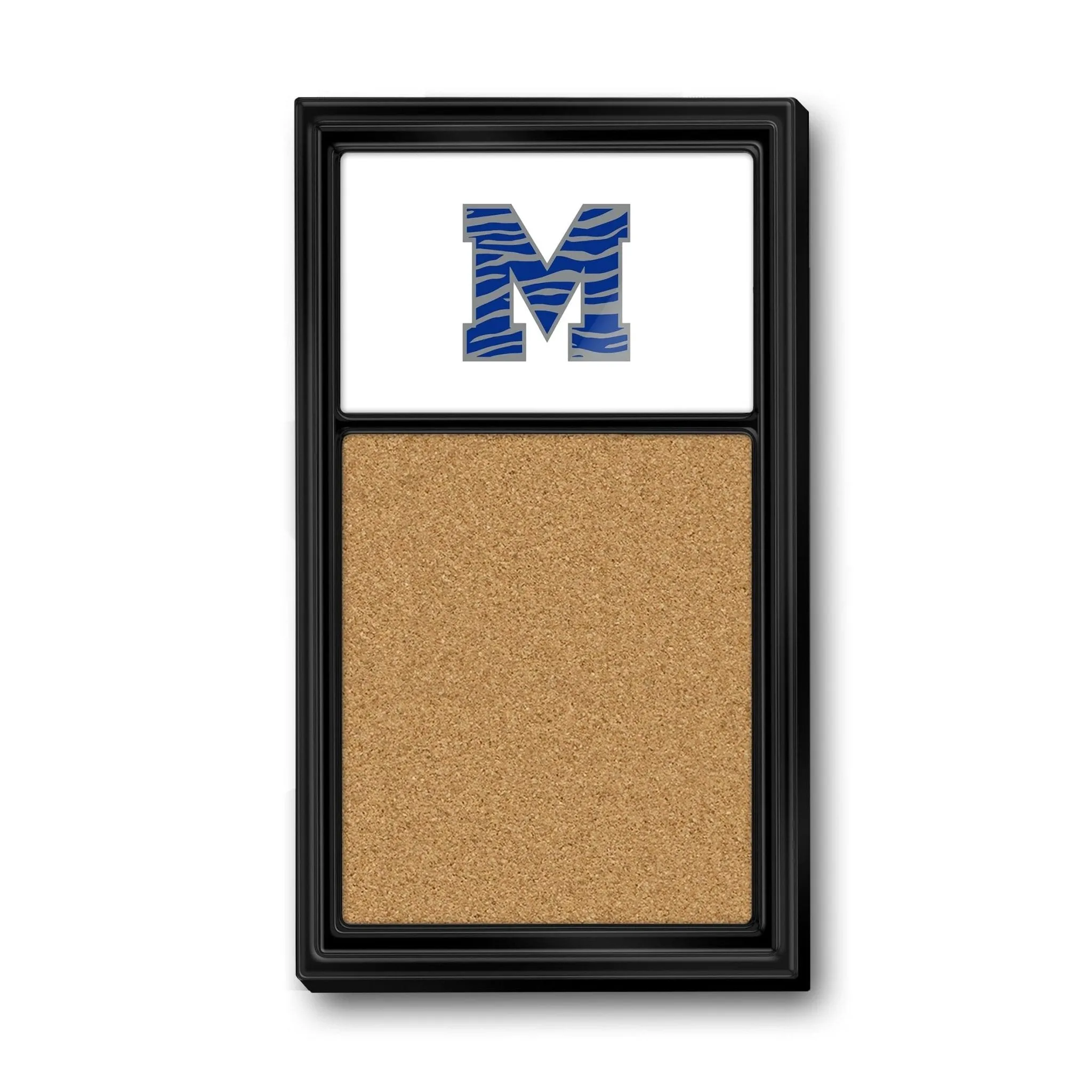 Memphis Tigers: Striped M - Cork Note Board