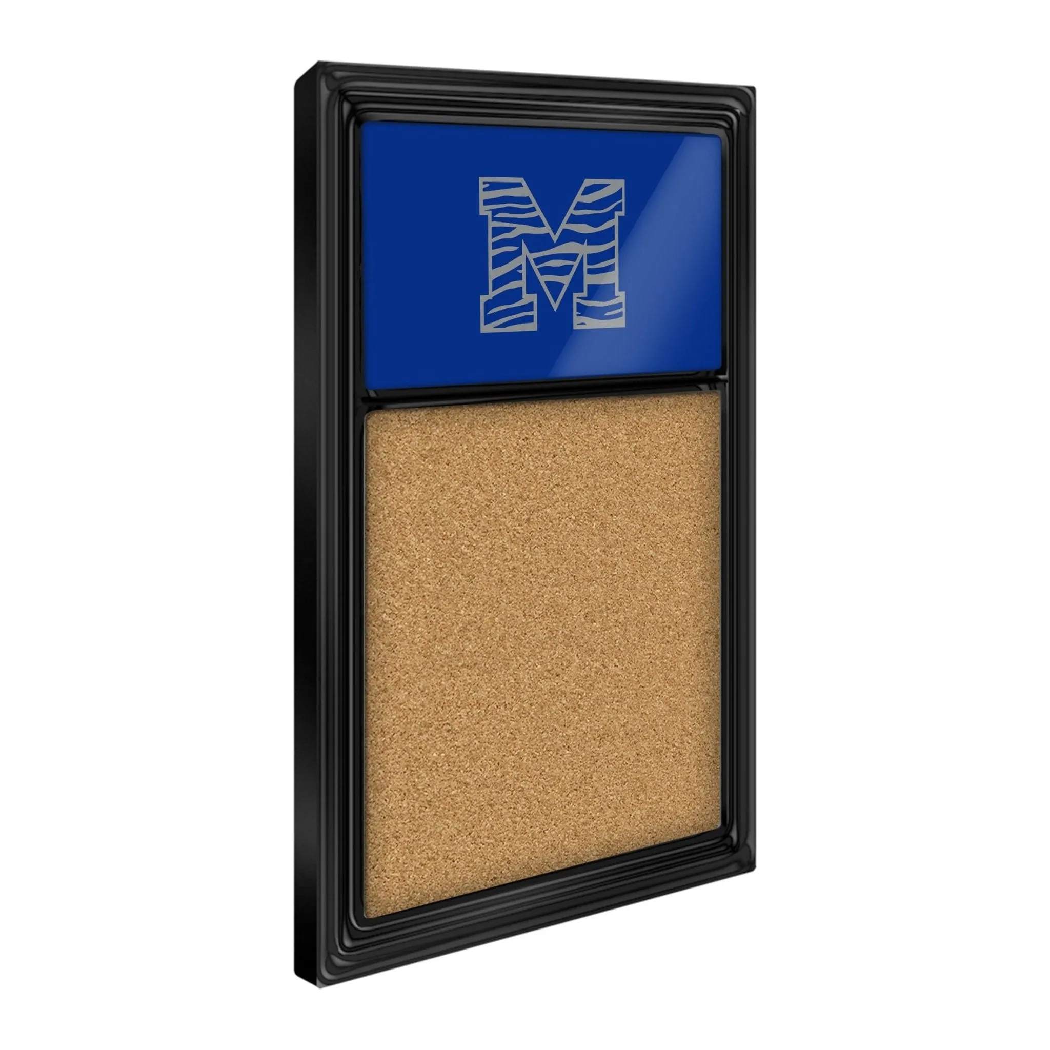Memphis Tigers: Striped M - Cork Note Board