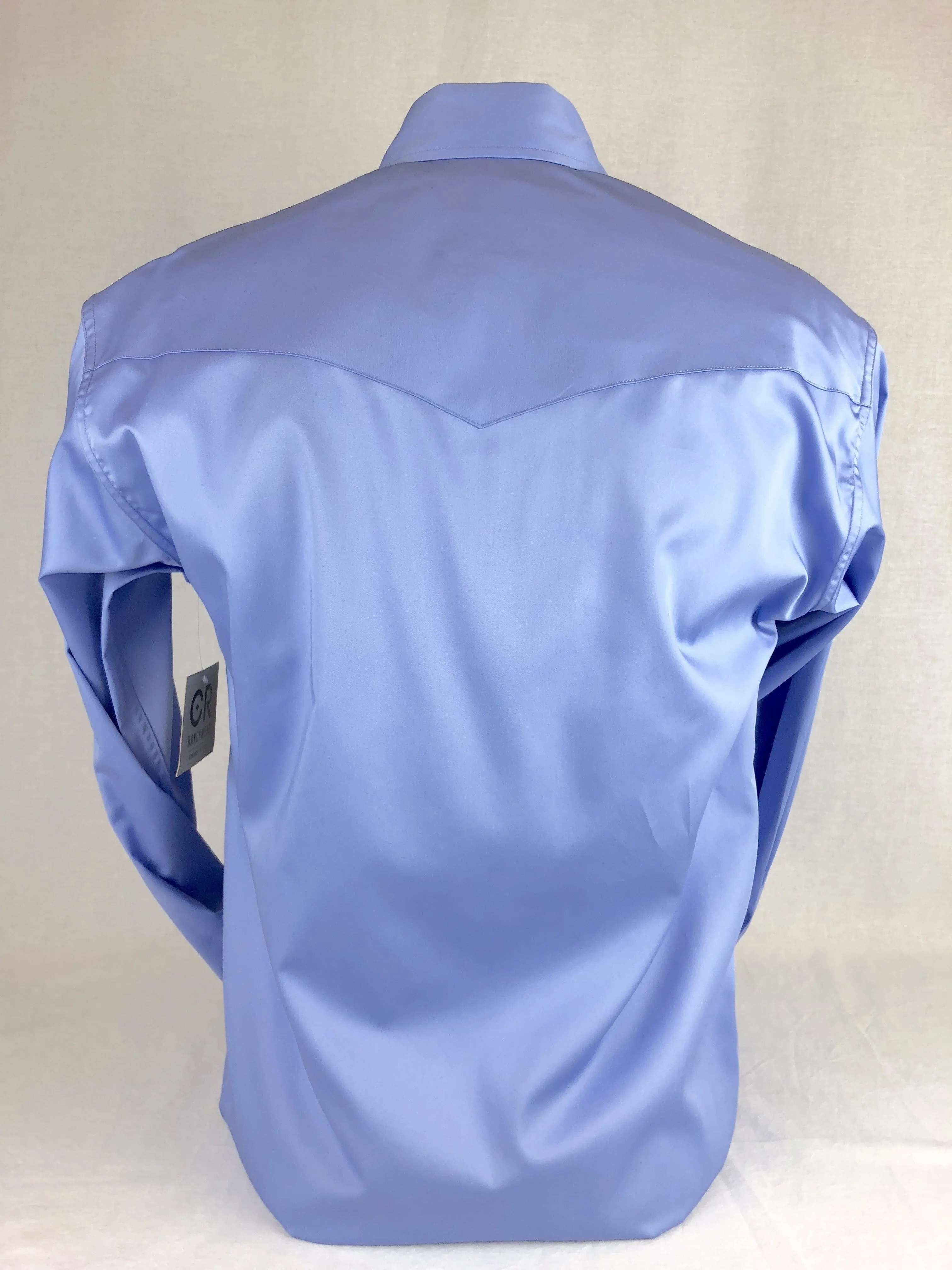 Men's CR Western Pro Periwinkle Cotton Sateen