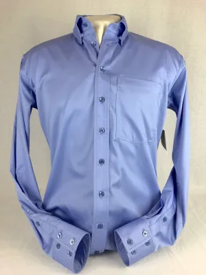 Men's CR Western Pro Periwinkle Cotton Sateen