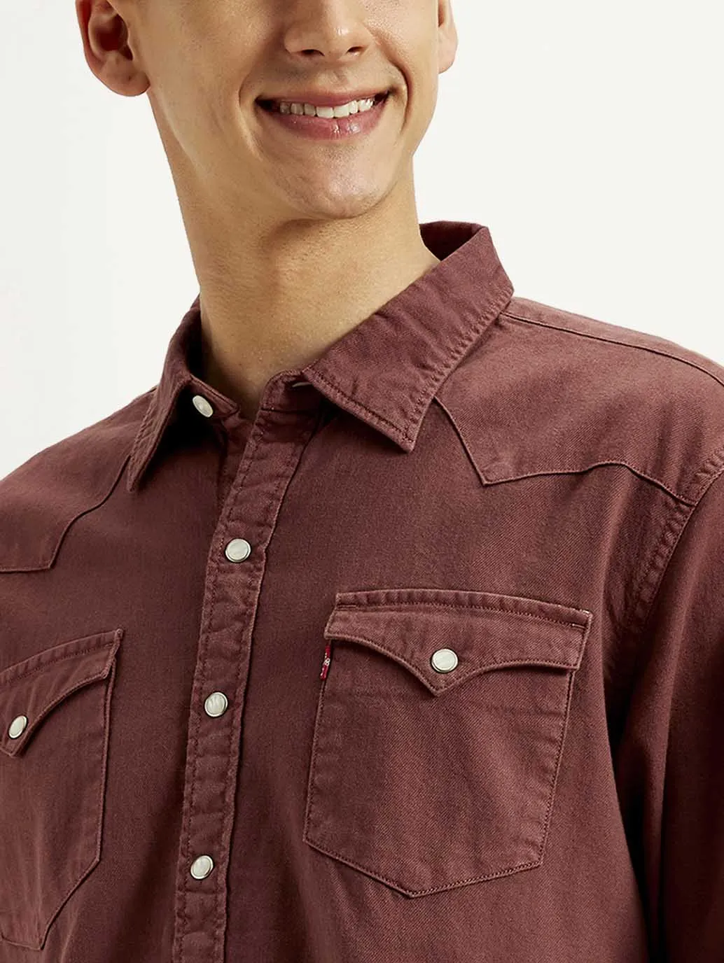 Men's Solid Dyed Slim Fit Shirt