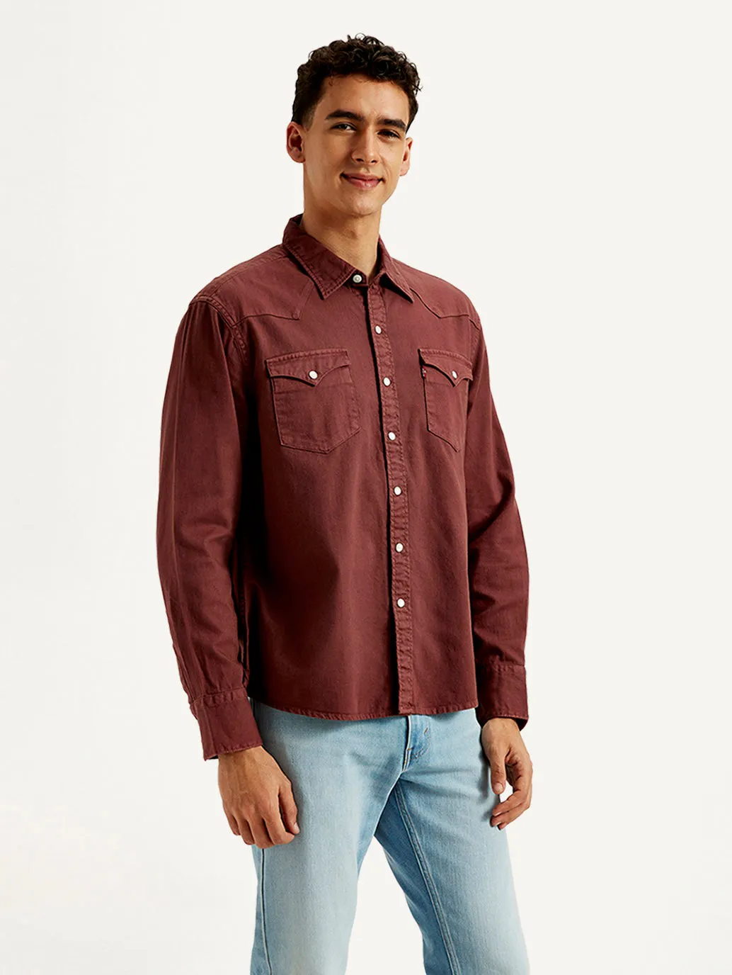 Men's Solid Dyed Slim Fit Shirt