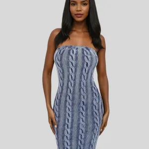 Milla Strapless Luxe Sweater Maxi Dress