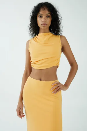 MODE TUCK TANK TOP | MARIGOLD | FINAL SALE