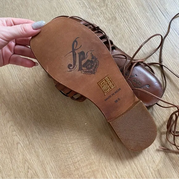 NEW Free People Cami Huarache Wrap Sandal