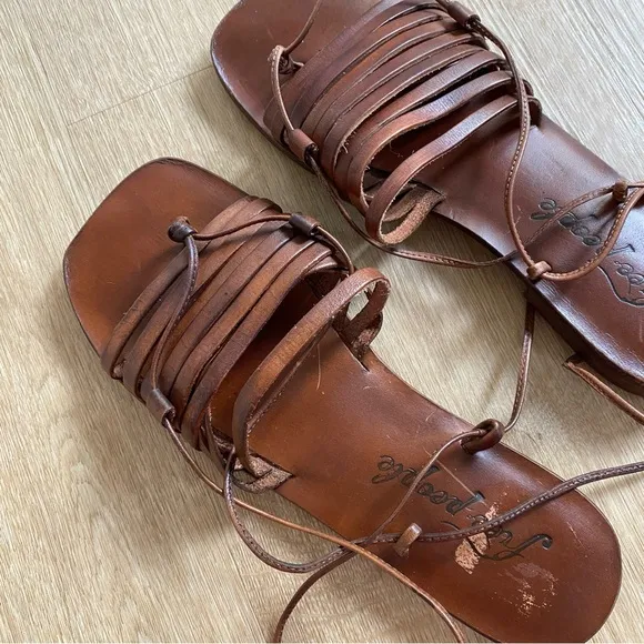 NEW Free People Cami Huarache Wrap Sandal