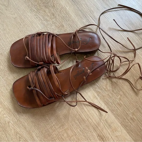 NEW Free People Cami Huarache Wrap Sandal