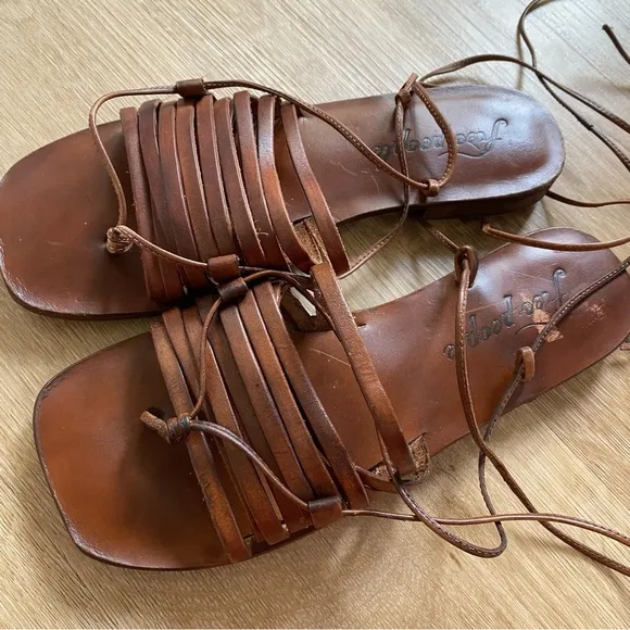 NEW Free People Cami Huarache Wrap Sandal