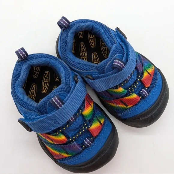 NIB Keen Newport H2SHO blue rainbow toddler sandal 5