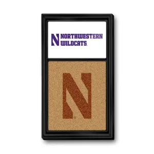 Northwestern Wildcats: NU, Dual Logo - Cork Note Board