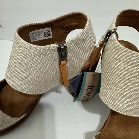 NWT atoms Majorca sandal tan cream 8.5