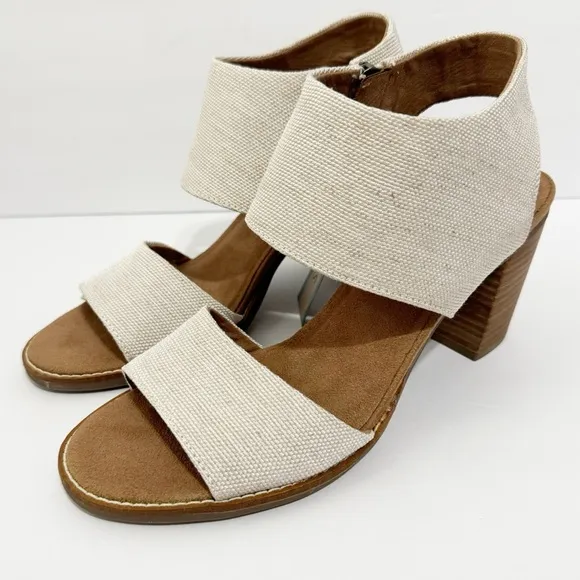 NWT atoms Majorca sandal tan cream 8.5