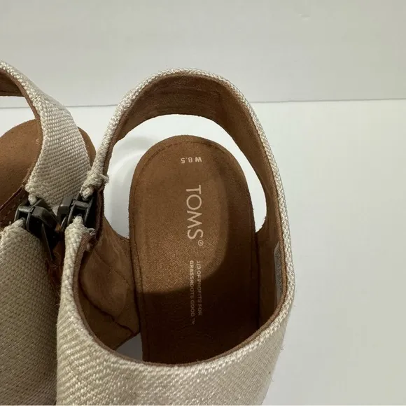 NWT atoms Majorca sandal tan cream 8.5