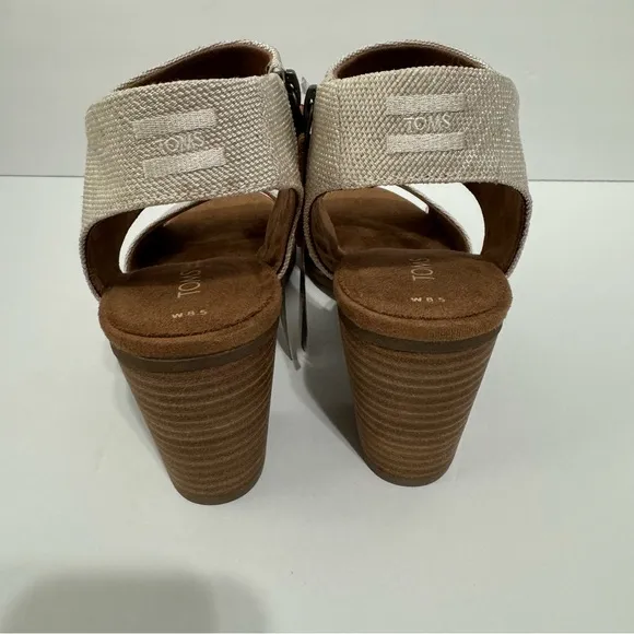 NWT atoms Majorca sandal tan cream 8.5