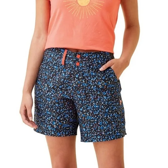NWT Krimson Klover &quot;Rory&quot; Trailblazer Sport Short Confetti Black, Women's Size L