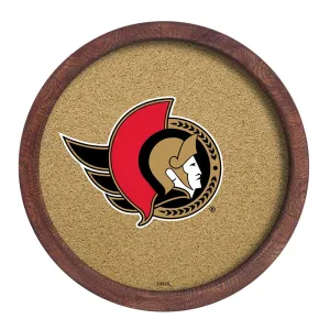 Ottawa Senators: Barrel Top Cork Note Board