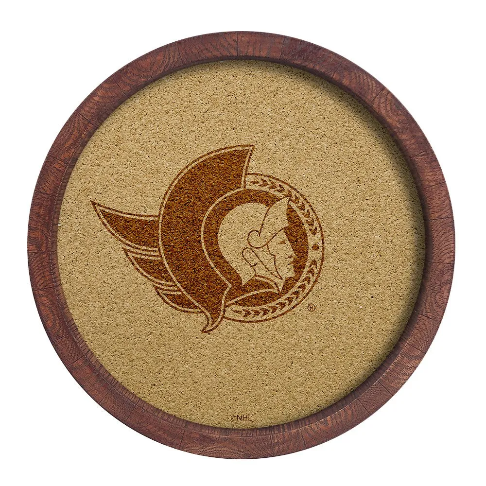 Ottawa Senators: Barrel Top Cork Note Board